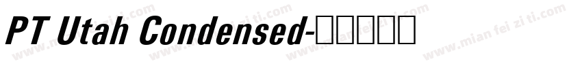 PT Utah Condensed字体转换